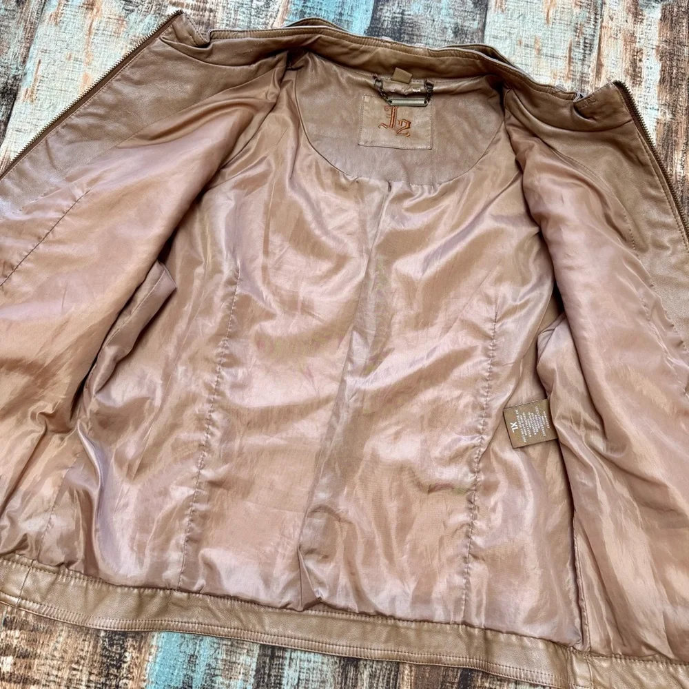 Women’s “J2” Faux Leather Jacket | #P8 - Picture 10 of 15